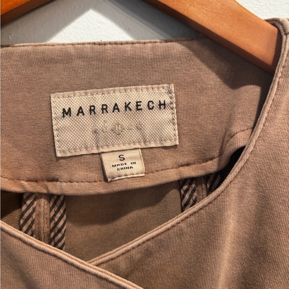 Stylish Women's Brown moto Jacket bodycon boho medium neutral pockets western - Picture 3 of 16